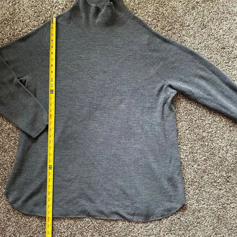 Eileen Fisher 3X grey merino wool sweater